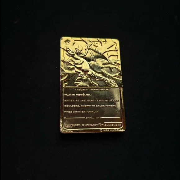 1999 Nintendo Charizard Limited Edition 23K Gold Plated Pokemon Card -  www.rajagirimanappuram.com